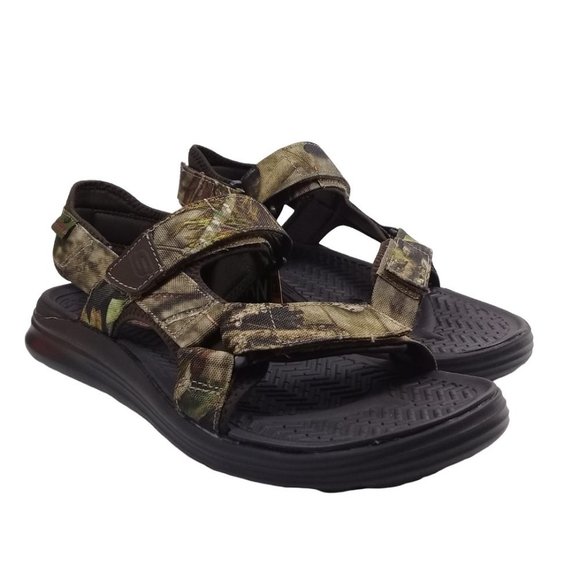 Skechers Men's NEW Sargo Namor Luxe Foam Camouflage Sandals Hook & Loop Straps - Picture 7 of 13